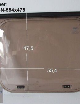 Original Wohnwagenfenster ca 55,4 x 47,5 Parapress PPRG-RX D2162 (ca BJ 1990-2000) - neue Lagerware mit Lagerspuren - Schotten Zentrum