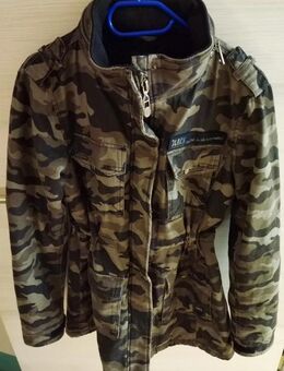 EMP Black Camouflage Jacke gefüttert - Cham