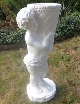 Dekofigur Engel mit Schale Gartendeko Gartenfigur - Hergisdorf