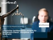 Juristischer Sachbearbeiter (m/w/d) für den Bereich Dienst-, Disziplinar- und Strafrecht - Berlin