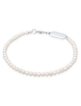 Kuzzoi Armband Süßwasserperlen Klassisch Schlicht 925 Silber