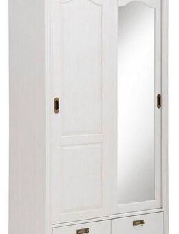 Home affaire Schiebetürenschrank Konrad (B/H/T ca. 111/207/64 cm) Breite 111 cm, aus massiver, FSC®-zertifizierter Kiefer