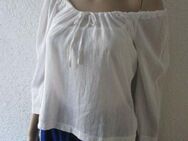 NEU * Original VINTAGE * Romantik * Baumwolle Batist * DESIGNER * Baby Doll * Carmen * Off Shoulder * Bluse * Gr. 36- 38/ S * weiß * - Riedlingen