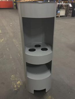 B-Ware Gelkamin Säule Silber Ethanolkamin Gel-Kamin Wandkamin - Hamminkeln