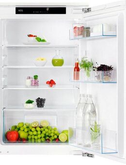 AEG Einbaukühlschrank Serie 5000 TSK5O88EF, 87,3 cm hoch, 55,6 cm breit, 118 L, variable Glasablagen,Türalam, LED-Beleuchtung, Touch, Festtür