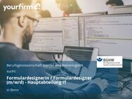 Formulardesignerin / Formulardesigner (m/w/d) - Hauptabteilung IT - Bonn