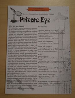 Private Eye Abenteuer: Zwei Todesfälle (RPG / Rollenspiel) - Obermichelbach