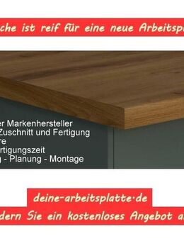 Arbeitsplatte BBL 242 Eichedekor, L-Küche, 302x60 cm, Eckverbindung, 90 Dekore - Oberhausen