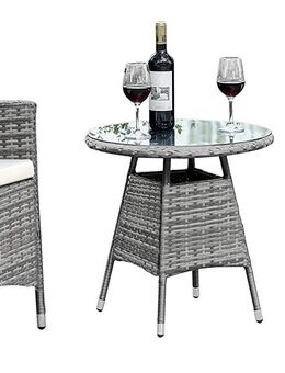 3-teilige Gartenmöbel Sitzgruppe Gartenset Lounge Polyrattan Rattan Essgruppe Set5342 - Wuppertal