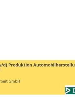 Helfer (m/w/d) Produktion Automobilherstellung (23,34 €Std.) - Rastatt