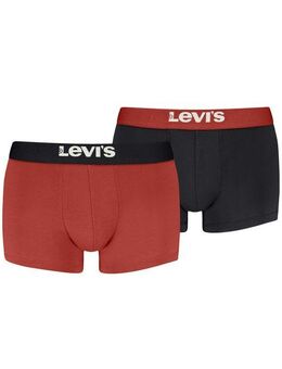 Levi's® Boxershorts LEVIS MEN PL SPW LOGO BOXER BRIEF ORG 2P (2er Pack) mit breitem Logobund