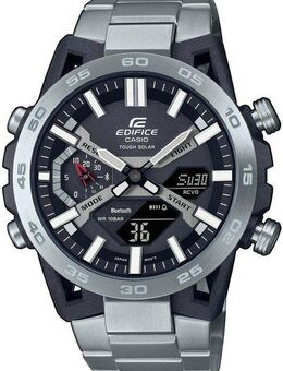 CASIO EDIFICE Smartwatch, Solaruhr,Armbanduhr,Herrenuhr,Bluetooth,Stoppfunktion,Edelstahlarmband