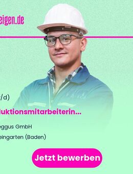 Produktionsmitarbeiterin (m/w/d) - Weingarten (Baden)
