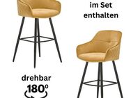 Stolkom Sp.z.o.o. Barhocker Emma (Set, 2 St), Komfortsitzhöhe 73 cm, 180°drehbar Auto Return funktion