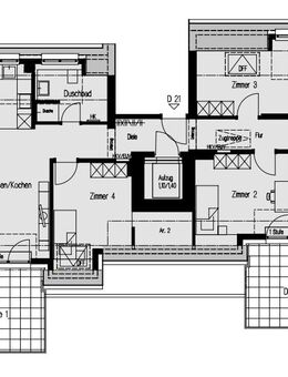 Bezugsfertige 5-Zimmer-Penthouse-Wohnung - Wiesbaden