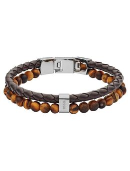 Herren Armband Fossil Leder und Tigerauge - Dillingen (Saar) Zentrum