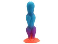 Lunar Beast Dildo – Der wilde Hüter des nächtlichen Himmels, 20 cm, leuchtendes Blau-Violett, kraftvolle Struktur - Essen