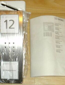 Siedle Sprechanlagen-Set SET CA 812-1 E/W Comp. Edelstahl/W Neu - Karlsruhe