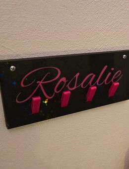 Ich stelle Personalisierte Kinder Kleiderhaken GlitzerEffekt her - Durlangen