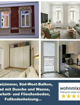 Wohlfühlen im Erdgeschoss: Fußbodenheizung, Balkon & Tageslichtbad mit Wanne und Dusche - Chemnitz