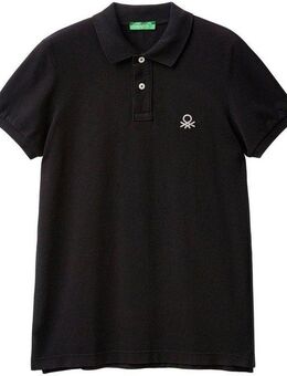 United Colors of Benetton Poloshirt mit großem Label-Badge