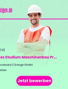 Duales Studium Maschinenbau Produktionstechnik (B.Eng.) für 2026 - Glatten