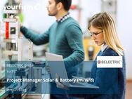 Project Manager Solar & Battery (m/w/d) - Würzburg