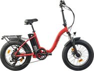 LLobe E-Bike Faltrad Elektro Faltrad 20" Terrain rot, Shimano Tourney Schaltwerk, Kettenschaltung, Heckmotor, 468 Wh