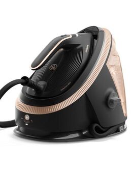 Philips Dampfbügelstation PerfectCare 7000 Series PSG7300/80, Schwarz/Gold, 1500 ml Wassertank, 2.850 Watt, OptimalTemp & TurboPower-Dampfmotor, 650 gr Dampfstoß