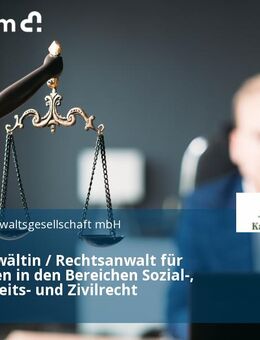 Rechtsanwältin / Rechtsanwalt für Tätigkeiten in den Bereichen Sozial-, Miet-, Arbeits- und Zivilrecht - Frankfurt (Main)
