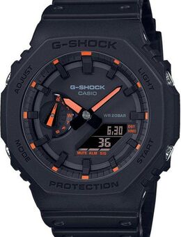 CASIO G-SHOCK Chronograph GA-2100-1A4ER, Quarzuhr,Armbanduhr,Herrenuhr,digital,bis 20bar wasserd. Resinarmband