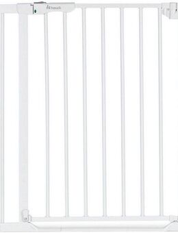 Hauck Türschutzgitter Clear Step Autoclose 2 Set inklusive Verlängerung 9 cm, White, auch als Treppenschutzgitter verwendbar, 84-89 cm, flacher Durchgang