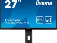 Iiyama XUB2793HS-B7 LED-Monitor (69 cm/27 ", 1920 x 1080 px, Full HD, 1 ms Reaktionszeit, 100 Hz, IPS)