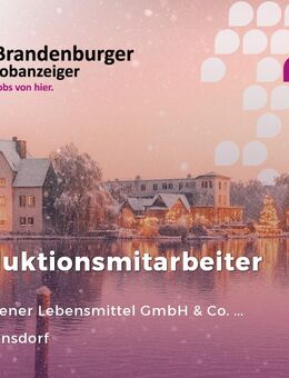 Produktionsmitarbeiter (m/w/d) - Drahnsdorf