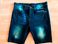 Jeans-Shorts blue, Herren-Gr. 50/M, Five Pocket Bluejeans kurz, Neu - Leipzig