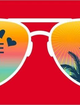 Egeria Strandtuch SUNGLASSES, Frottiervelours (1-St), 90x180 cm