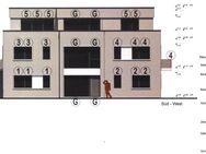 Vorhelm - letzte Wohnung: 1. OG Neubauwohnung (blau dargestellt), ca. 50,47 qm - Ahlen