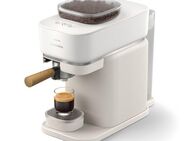 PHILIPS baristina Espressomaschine BAR302/20 mit Mahlwerk für ganze Bohnen, 16 bar Pumpendruck, Naturweiß/Eschenholz