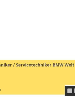 Medientechniker / Servicetechniker BMW Welt (m/w/d) - München