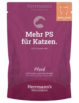 Sparpaket Herrmann's Selection / Bio-Selection 40 x 100 g - Pferd mit Bio-Karotte & Bio-Kokosflocken