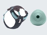 Ruffwear Hundegeschirr + Hundespielzeug Huckama gratis! - Hi & Light Harness, Basalt Grey Größe XS: 43 - 56 cm Brustumfang