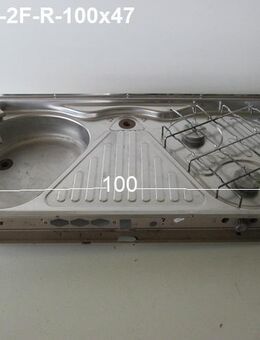 Cramer Kochfeld 50mba 2-flammig (rechts) mit Spülbecken gebraucht ca 100x47 cm MIT Typenschild - Schotten Zentrum
