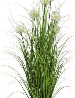 Kunstgras Grasbusch mit Pusteblumen, Creativ green, Höhe 150 cm, im attraktiven Pflanzgefäß