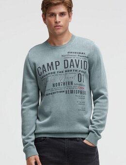 CAMP DAVID Rundhalspullover aus Baumwolle