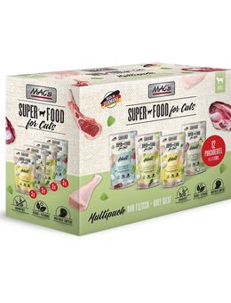 Sparpaket MAC´s Cat Pouch 24 x 100 g - Mix Fleisch (4 Sorten)