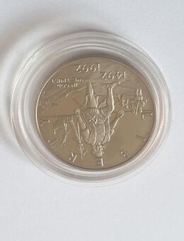 Liberty Half Dollar Silbermünze, 1492 - 1992 S, Kolumbus - Büdelsdorf