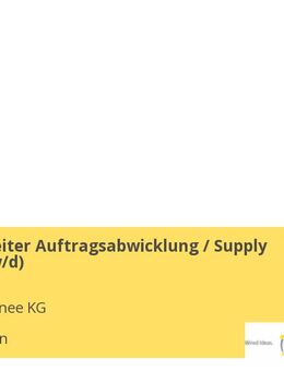 Sachbearbeiter Auftragsabwicklung / Supply Chain (m/w/d) - Wehingen