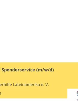 Mitarbeiter Spenderservice (m/w/d) - Karlsruhe