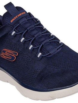 Skechers SUMMITS Slip-On Sneaker Freizeitschuh, Slipper, Komfortschuh mit elastischer Bungee-Schnürung