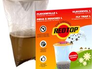 Redtop® Fliegenfalle L, 3 Liter die Einwegfalle - Steinmauern